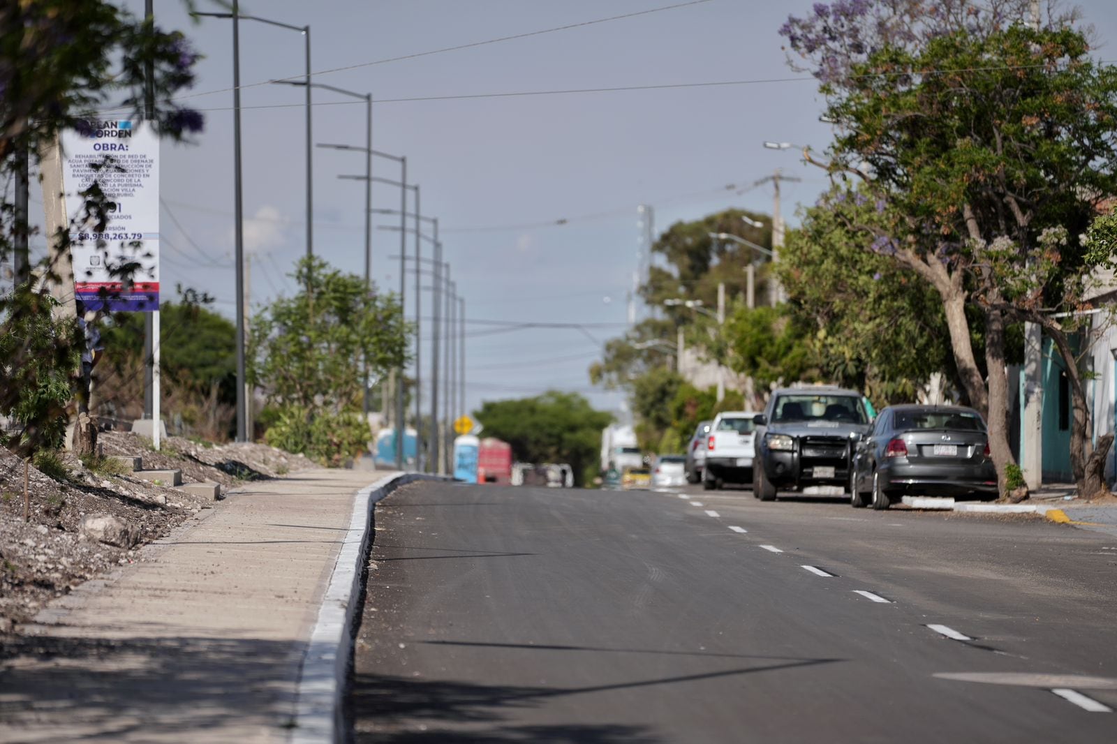 Pavimentación de calle Concord en Querétaro mejora movilidad urbana