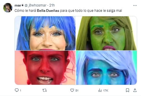 Memes de Bella Dueñas por llenar sus redes de contenido sexual