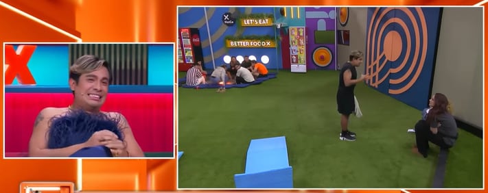 Ricardo Peralta reacciona por la broma del colchón en La Casa de los Famosos 2024