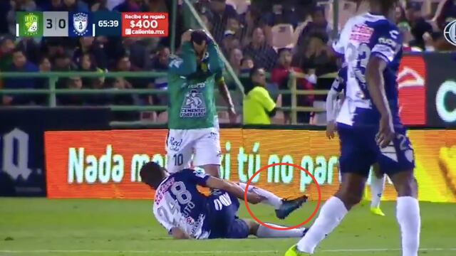 Pizzuto sufrió una fuerte lesión en el duelo ante León