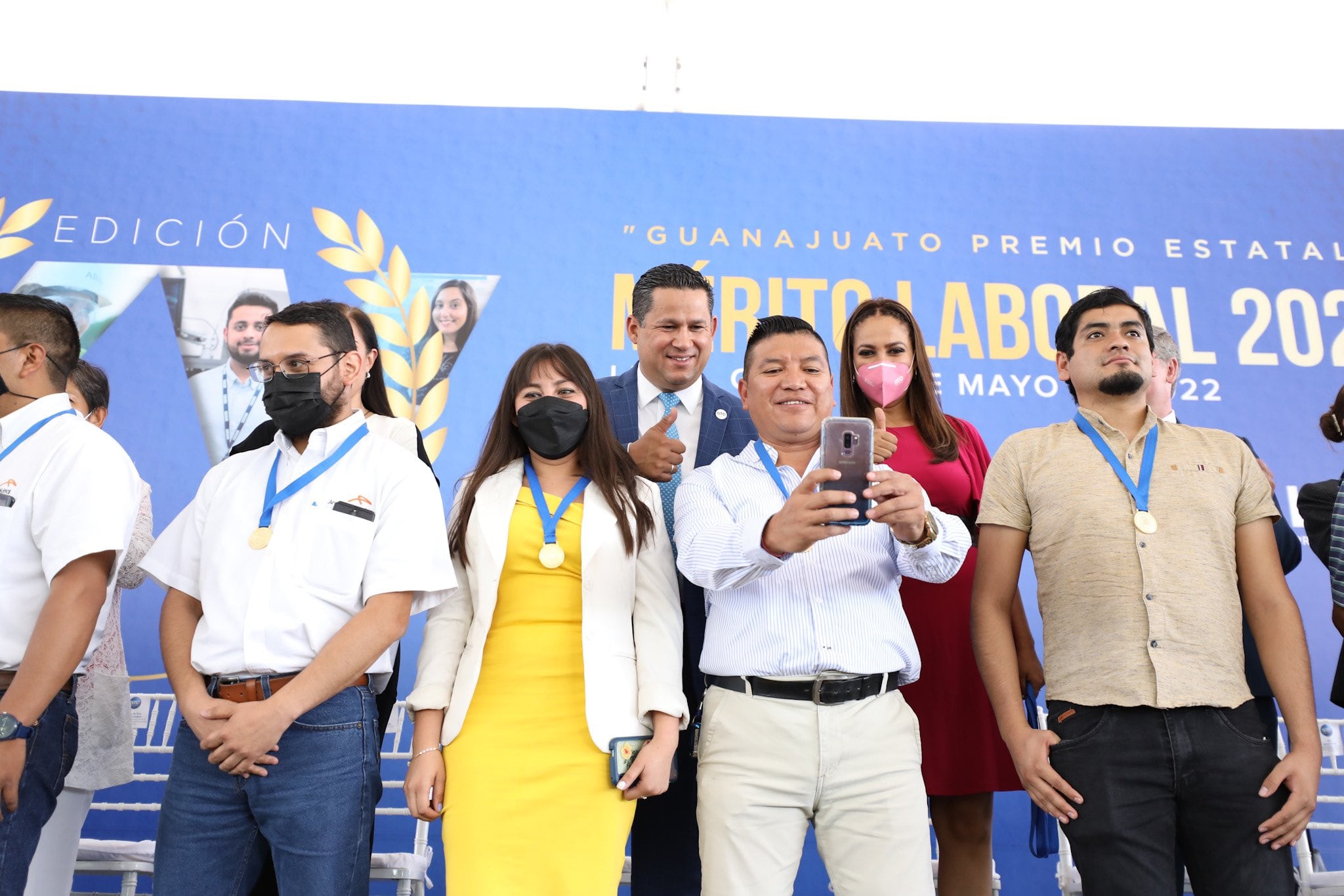 Diego Sinhue en el Premio Estatal al Mérito Laboral 2022