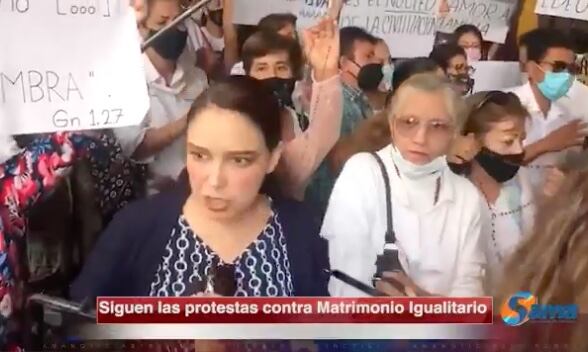 Protesta contra el matrimonio igualitario