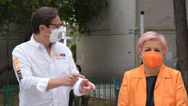 Tere Vale con Salomón Chertorivsky.