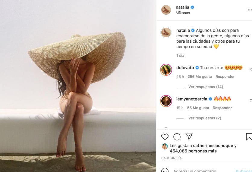 Demi Lovato cae rendida antes los encantos de Natalia Barulich