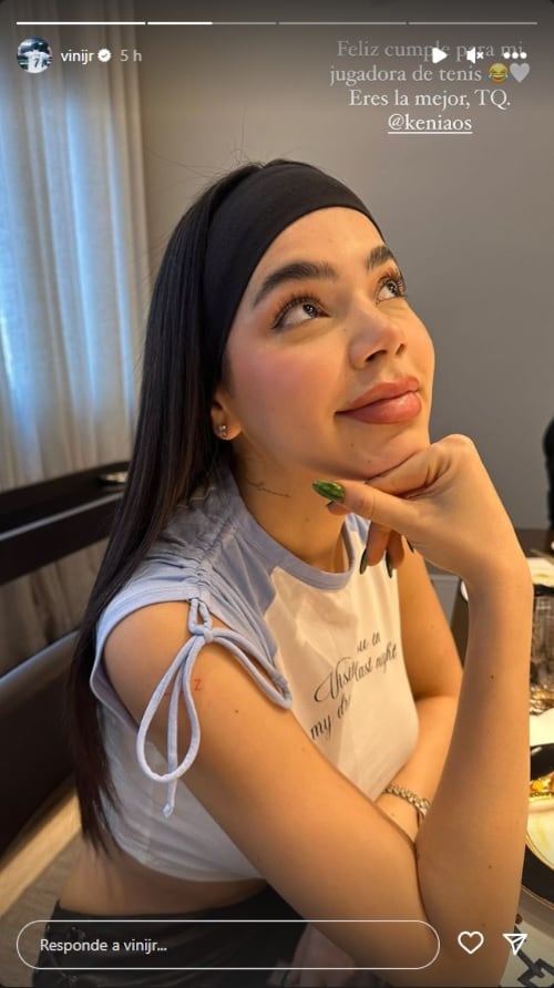 Kenia Os y Vinicius Jr