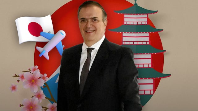 Marcelo Ebrard de vacaciones en Japón
