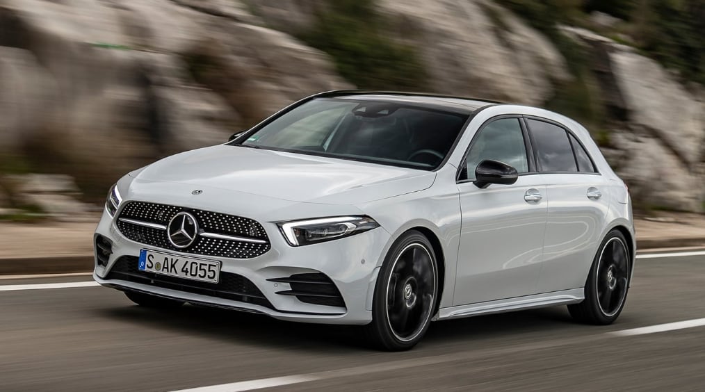 Mercedes Benz clase A, auto de Ovidio Guzmán López