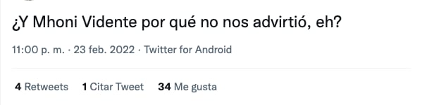 Tuit sobre Mhoni Vidente