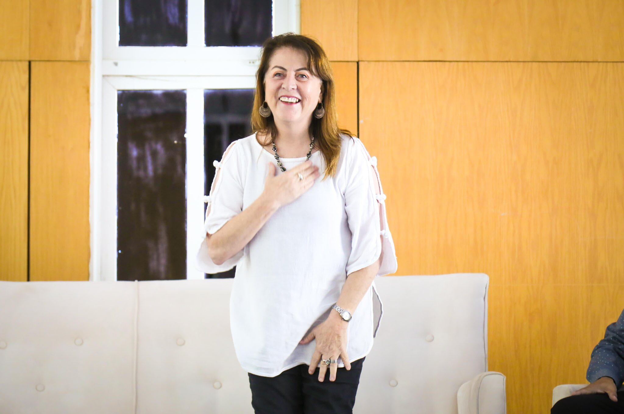 Margarita González Saravia, candidata al gobierno de Morelos por Morena en las elecciones 2024