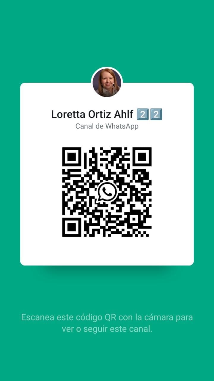 Canal de WhatsApp de Loretta Ortiz