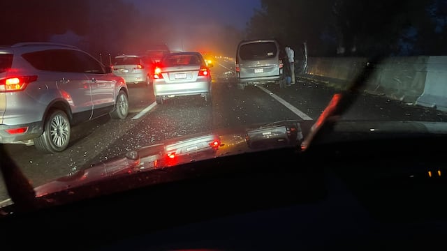 Accidentes sobre la autopista México-Cuernavaca hoy lunes 9 de octubre