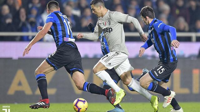 Cristiano no pudo hacer nada para evitar la derrota de la Juve