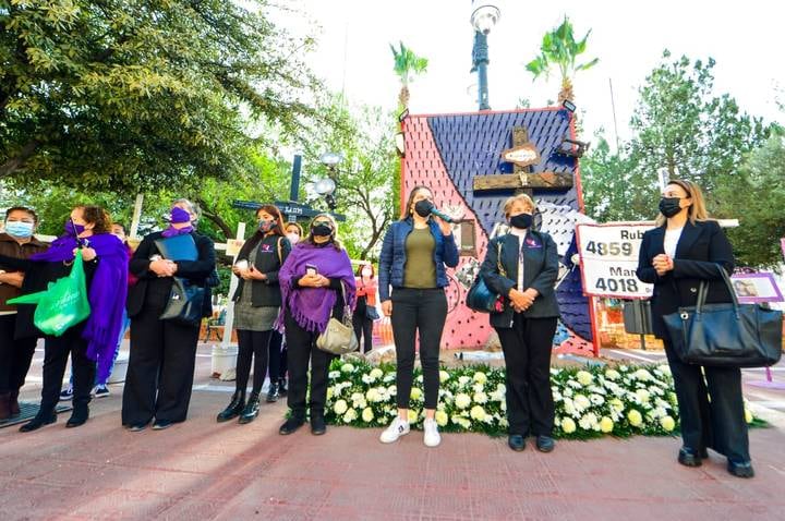 Protesta a 11 años de la muerte de Marisela Escobedo