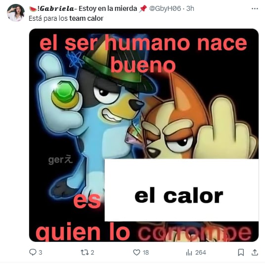 Memes por las altas temperaturas