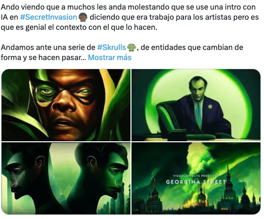 Intro de Secret Invasion, la nueva serie de Marvel, fue hecha por inteligencia artificial