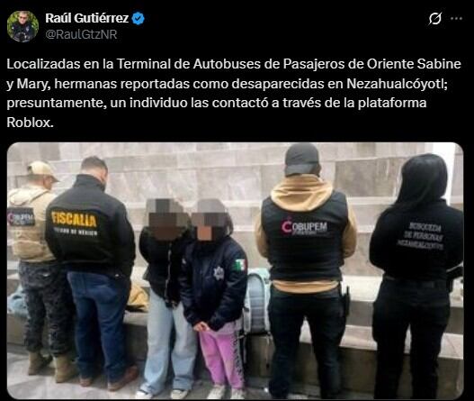 Hallan con vida a Sabine y Mary, reportadas como desaparecidas en Nezahualcóyotl