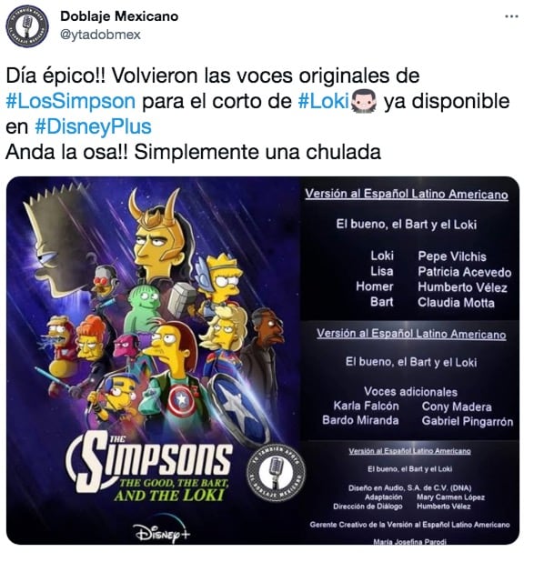 Los Simpson voces originales Loki