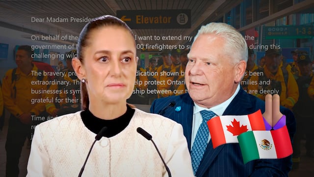 Primer ministro de Ontario agradece a Sheinbaum apoyo de México para combatir incendios forestales