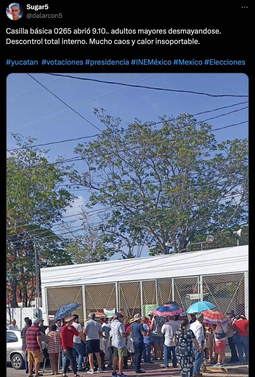 Elecciones Yucatán 2024: reportan adultos mayores desmayados por intenso calor
