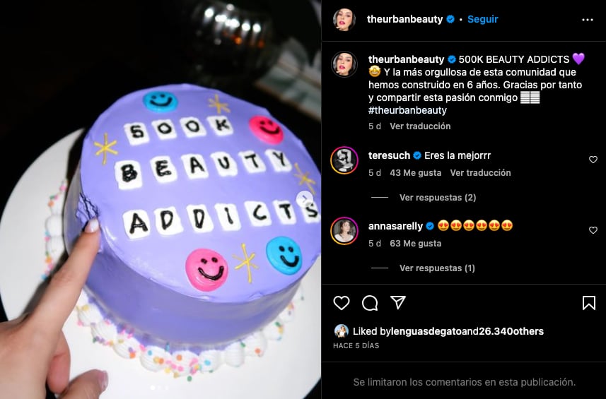 Paulina Florencia celebra su medio millón de seguidores en medio de la polémica con Florencia Guillot