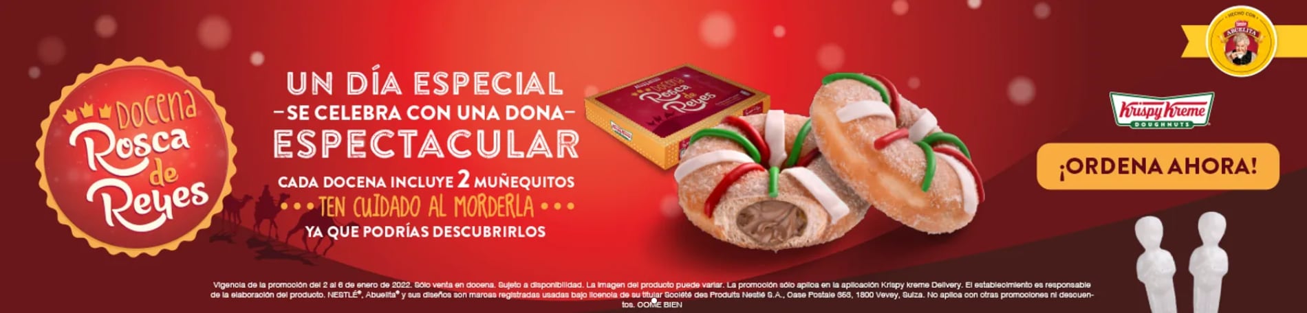 Donas de Krispy Kreme de Rosca de Reyes
