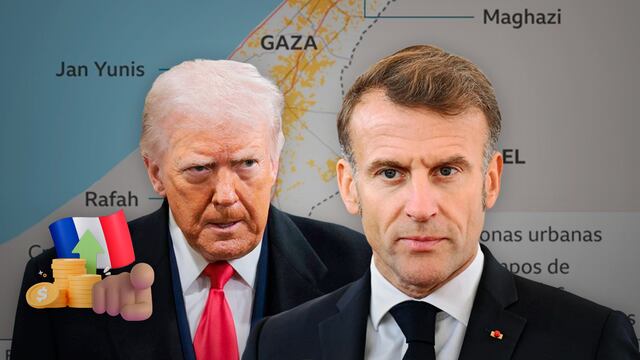Donald Trump amenaza con aranceles al presidente de Francia por no ir a la Junta de Paz para Gaza.