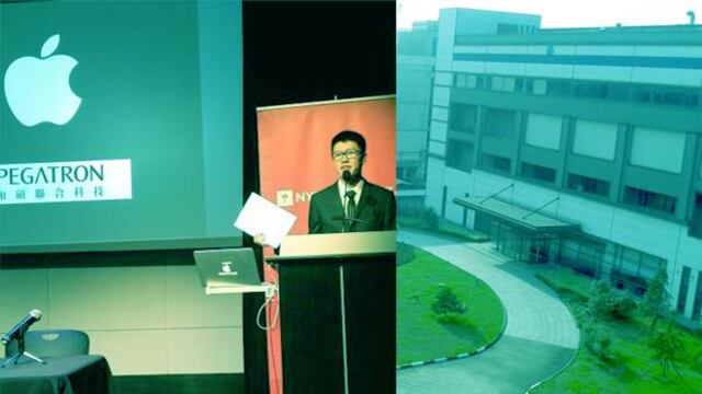 Dejian Zeng y el edificio donde se encontraban los dormitorios de la fábrica.