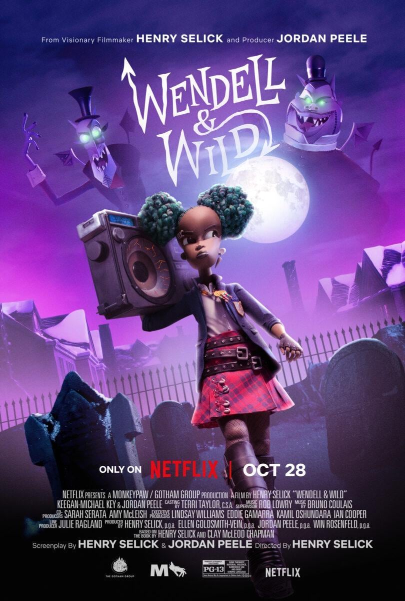 Wendell y Wild, película de Netflix