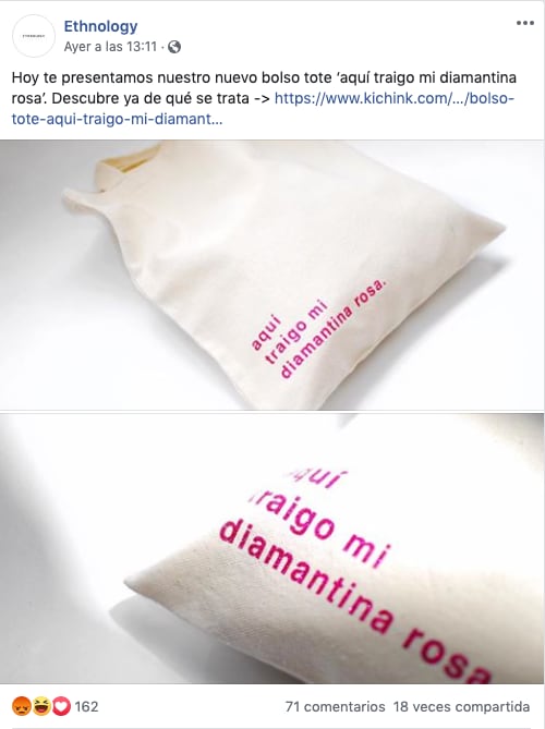 Bolsa de Diamantina Rosa