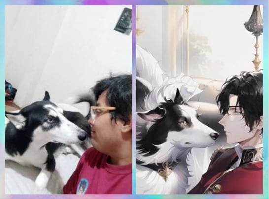 Usa filtro de TikTok con su perro