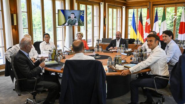 reunión del G7 con la participación de Volodímir Zelenski/AFP