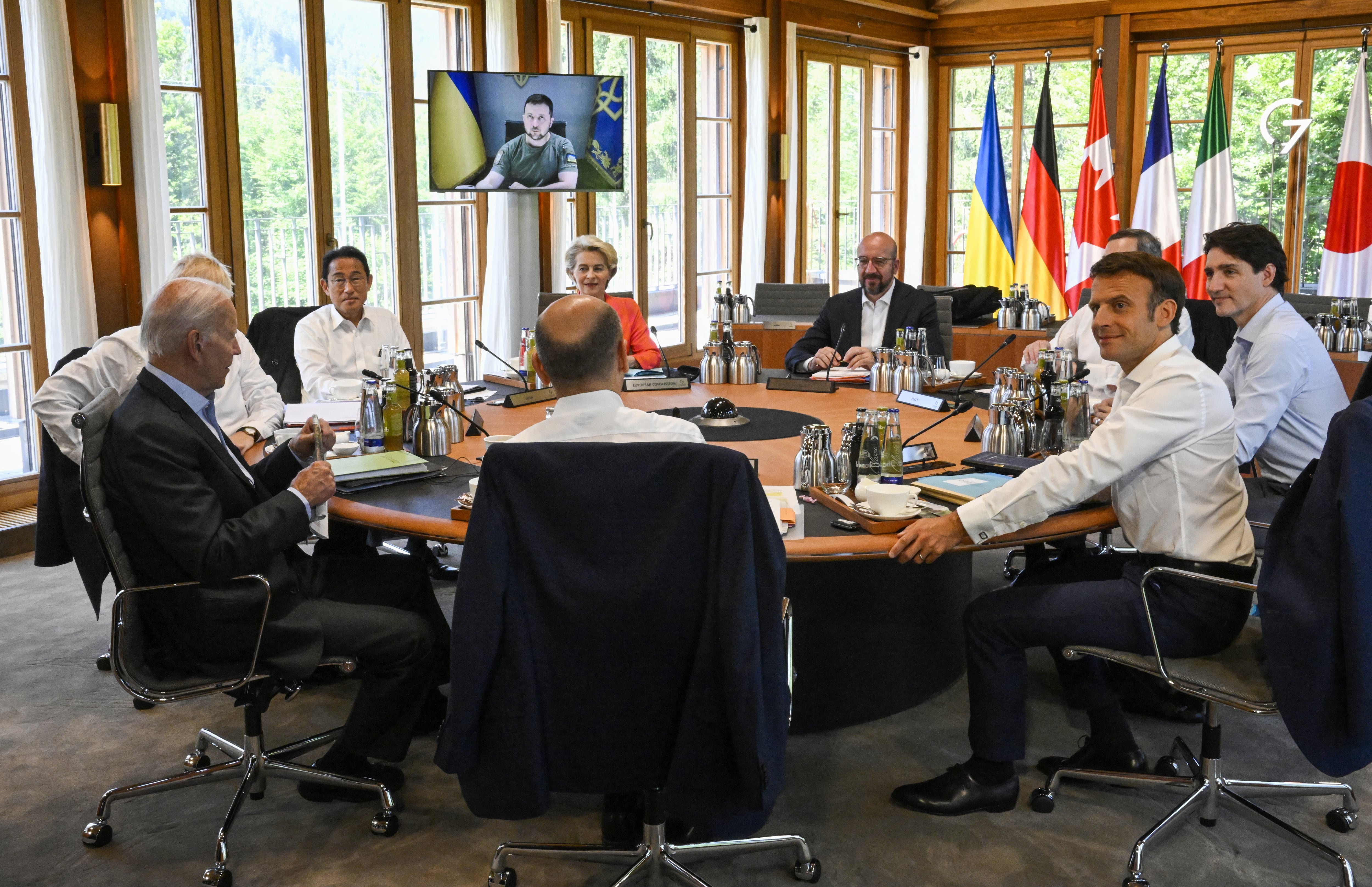 reunión del G7 con la participación de Volodímir Zelenski/AFP