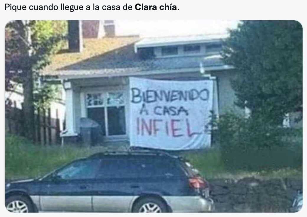Memes se burlan de Clara Chía por supuesta infidelidad de Piqué