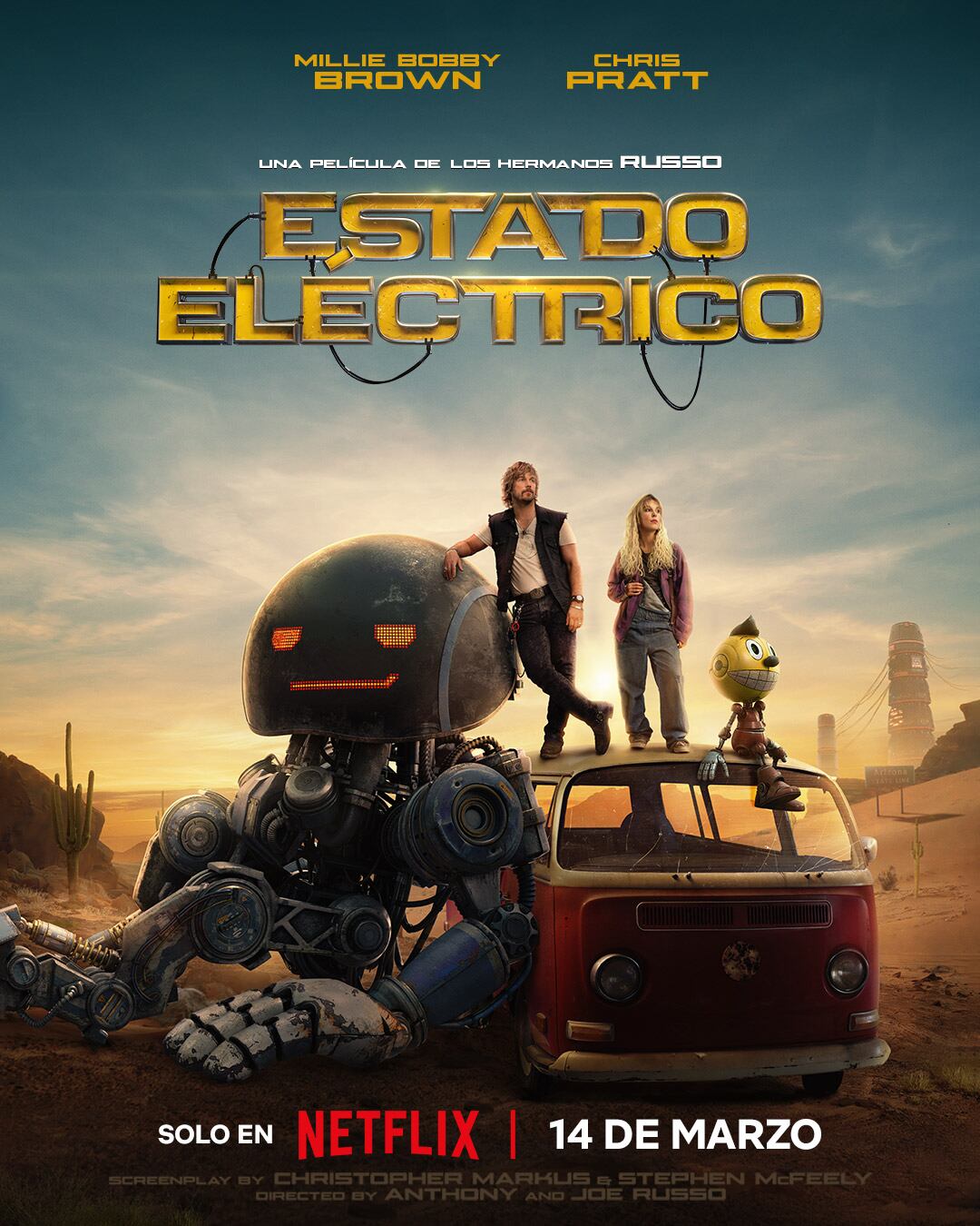 Estado eléctrico: Reparto, de qué trata y fecha de estreno de la película de Netflix con Millie Bobby Brown y Giancarlo Esposito