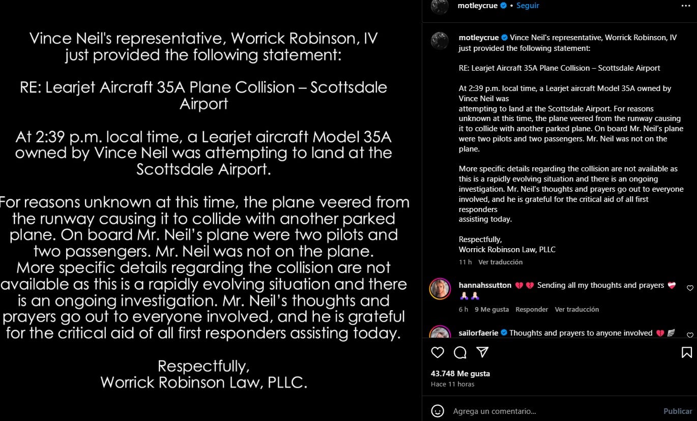 Vince Neil de Mötley Crüe