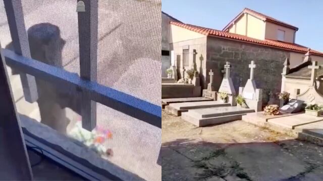 Casa dentro del panteón en TikTok