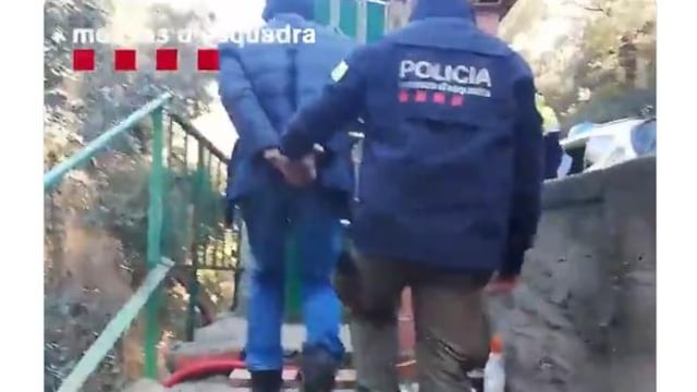 El momento de la detención.