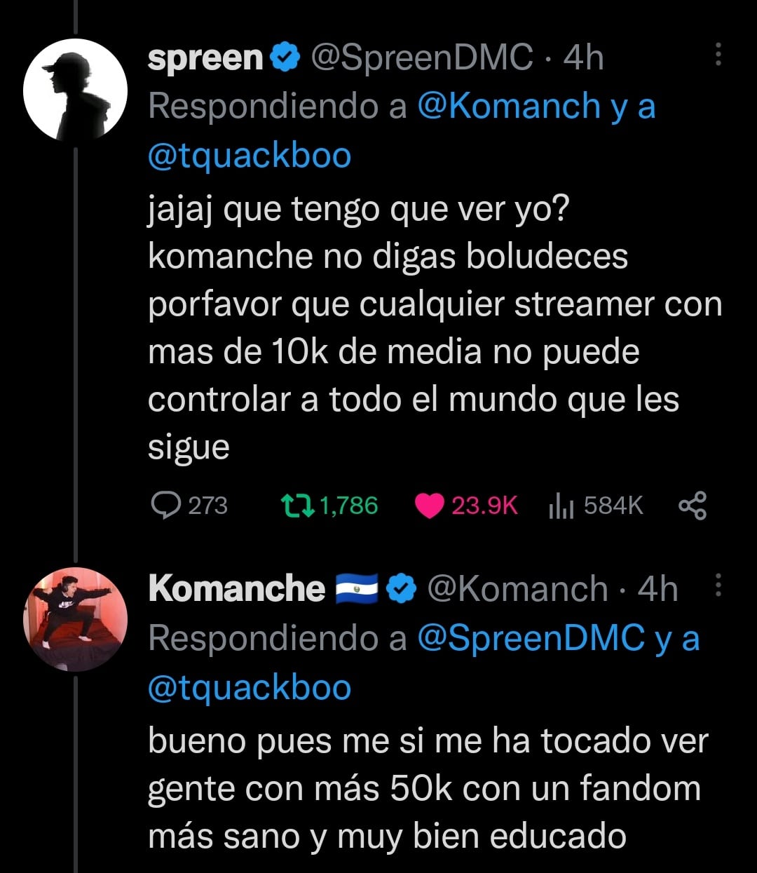 Así fue la pelea entre Komanche y Spreen que Ari Gameplays ya paró
