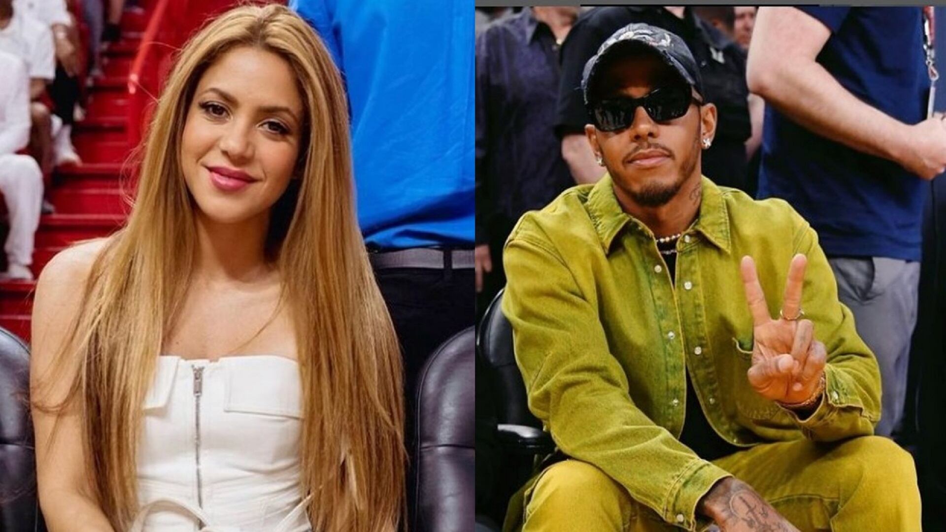 Shakira y Lewis Hamilton