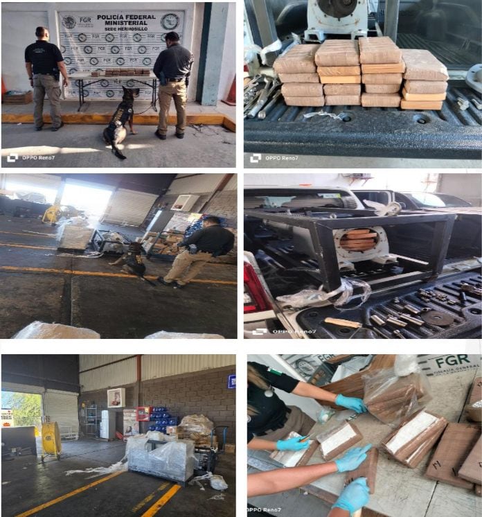 Mesa Estatal de Seguridad logra el aseguramiento de 20 paquete con cocaína