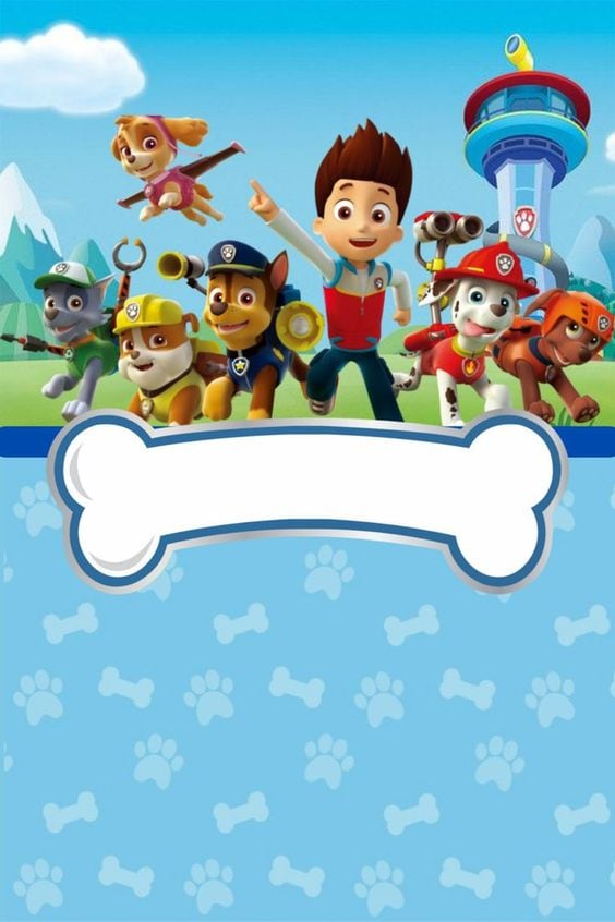 Tarjetas de Paw Patrol para el Día del Padre