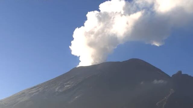 Volcán Popocatépetl el 8 de noviembre