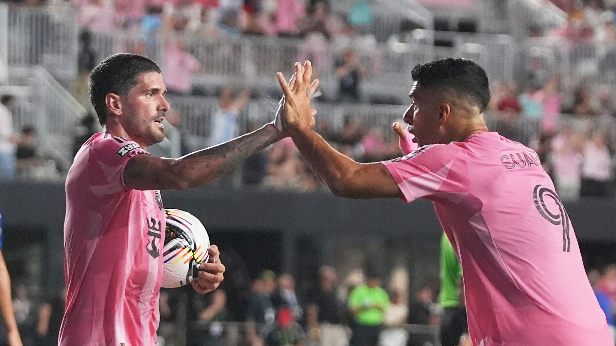 Rodrigo de Paul y Luis Suárez con Inter de Miami.