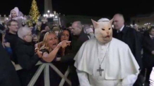 El papa Francisco 3 doritos después.