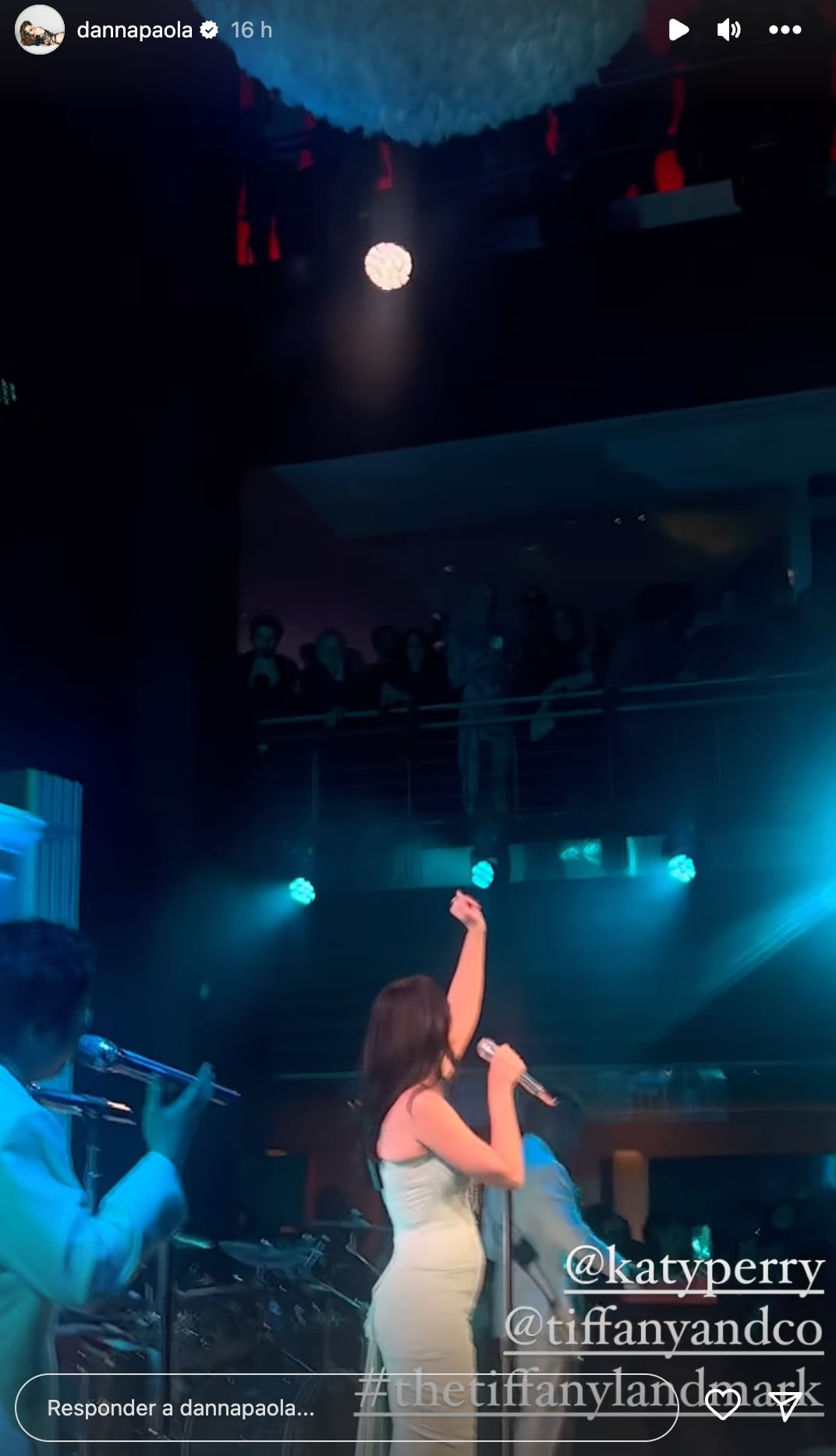 Danna Paola estuvo anoche en Nueva y escuchó a York Katy Perry