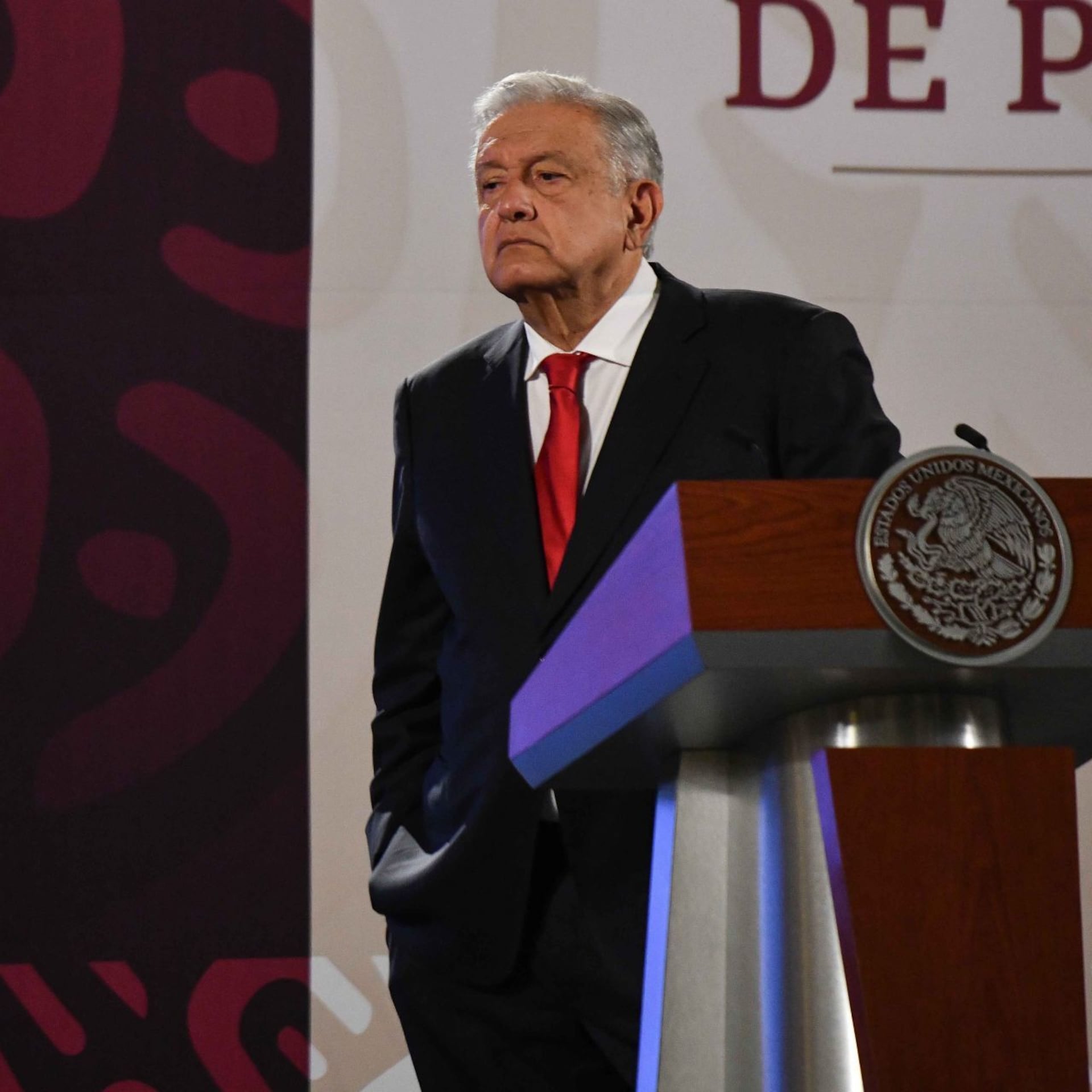 El plumaje bastante machado del expresidente