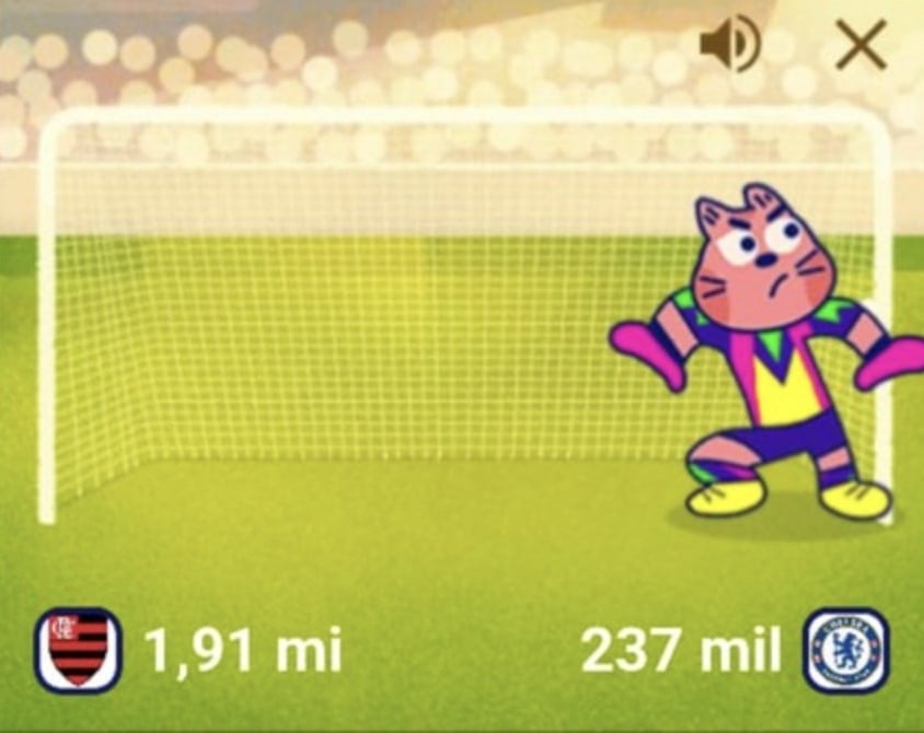 Minijuego Mundial de Clubes 2025 en Google