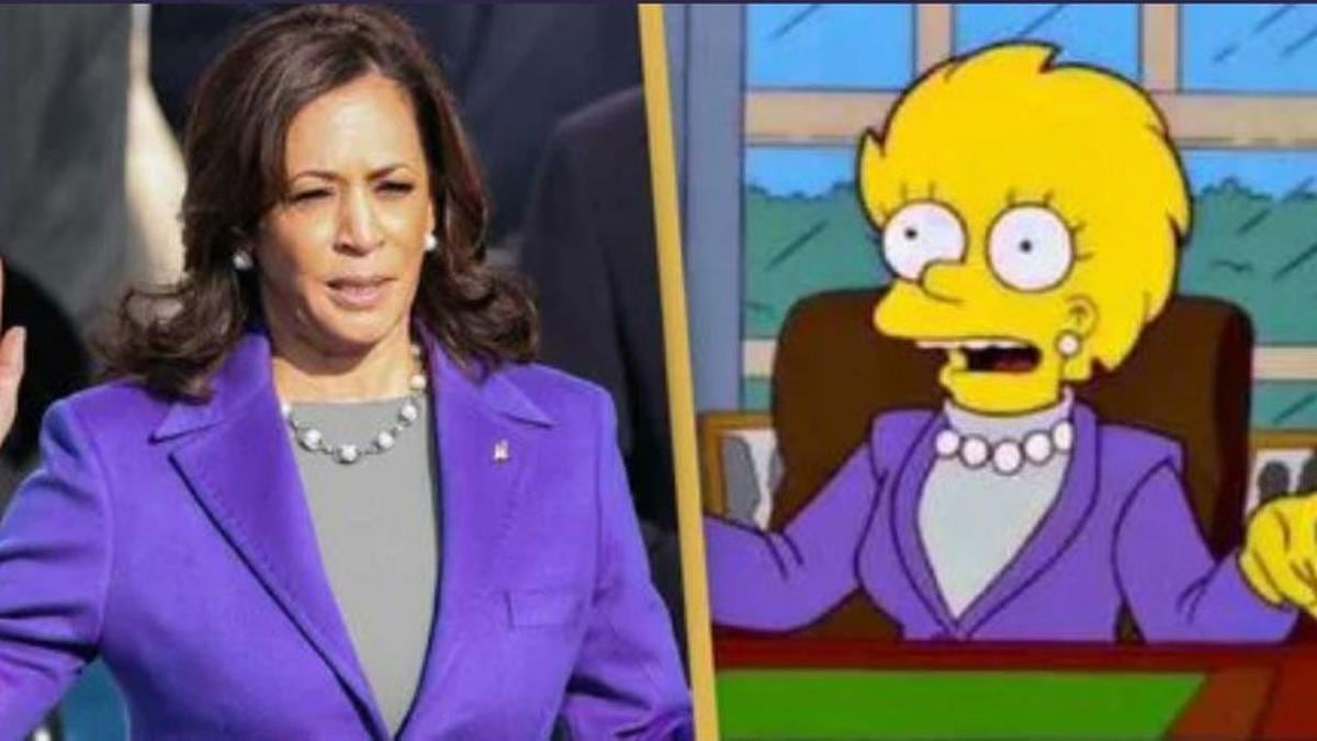 Comparan a Lisa Simpson con Kamala Harris