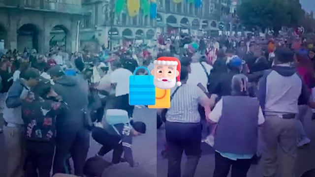 Enfrentamiento entre comerciantes en el Zócalo de la Ciudad de México requirió intervención de la Secretaría de Seguridad Ciudadana (SSC).