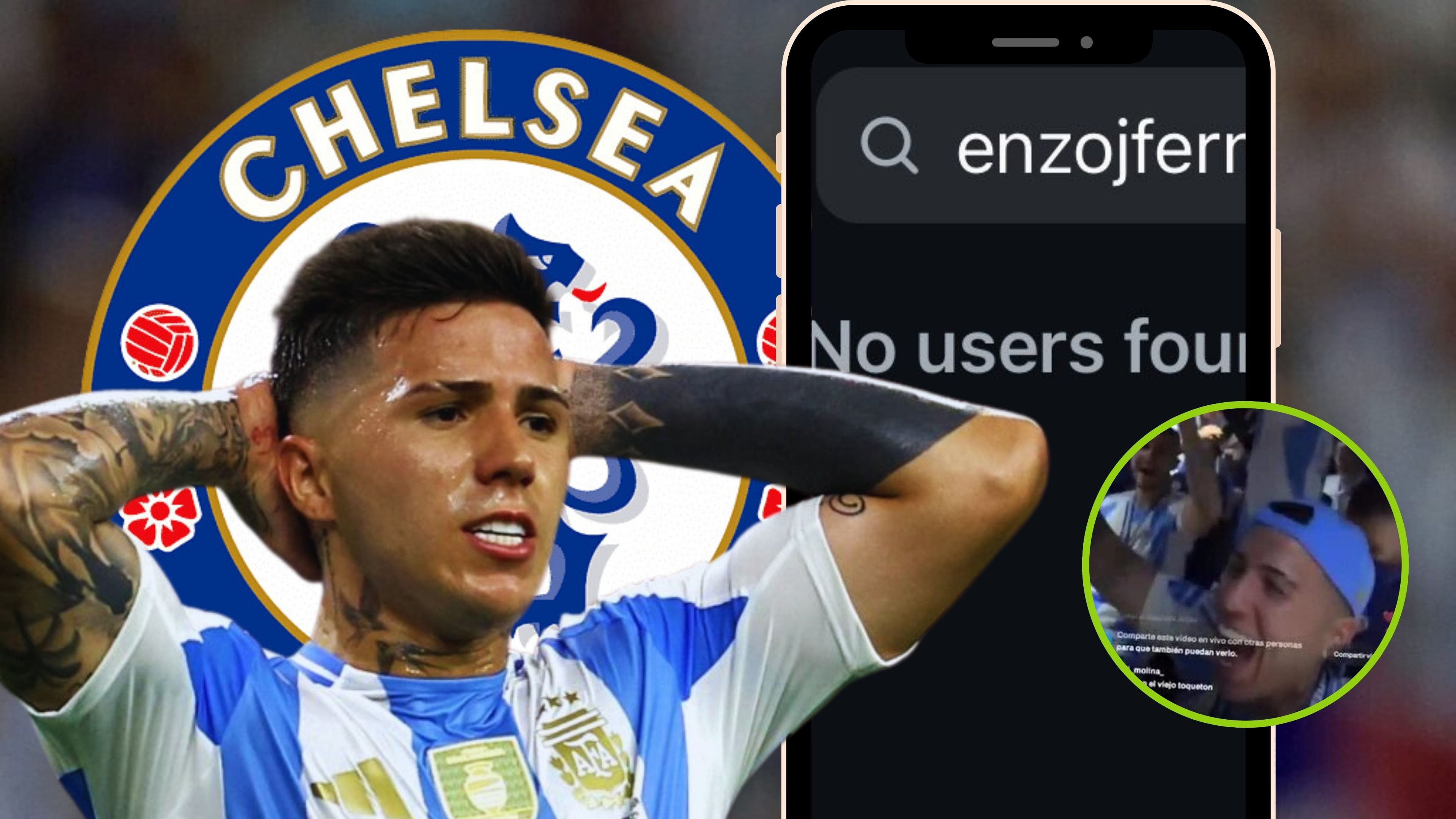 Compañeros del Chelsea dejan de seguir en redes al argentino Enzo Fernández por racista